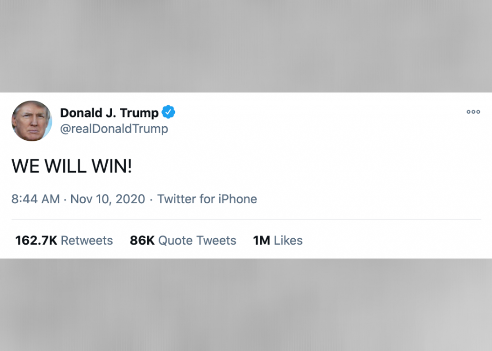#2. Trump won’t quit